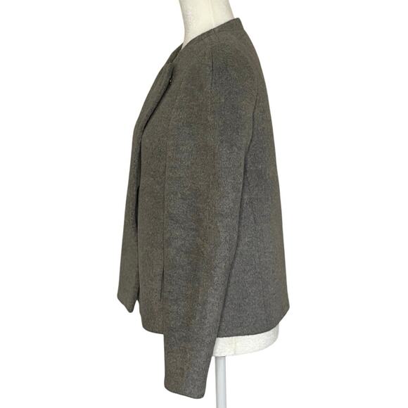 Rebecca Taylor Double Breasted Blazer/Coat Women's S | Gray Wool Blend Felt EUC - Picture 3 of 13